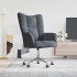 Sillón de relax de terciopelo gris