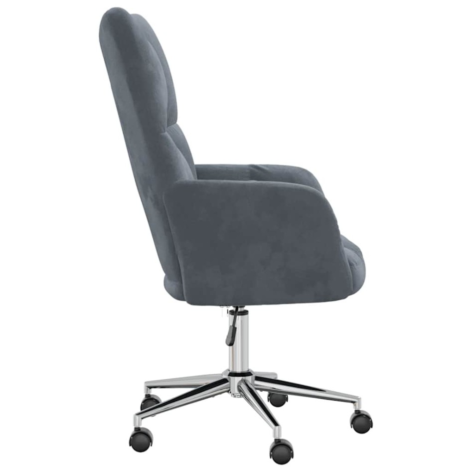 Sillón de relax de terciopelo gris