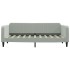 Sofá cama sin colchón terciopelo gris claro 90x190