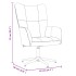 Sillón de relax con taburete terciopelo gris