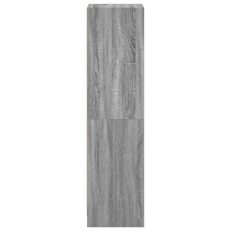 Aparador con puerta de vidrio gris Sonoma 35x37x142