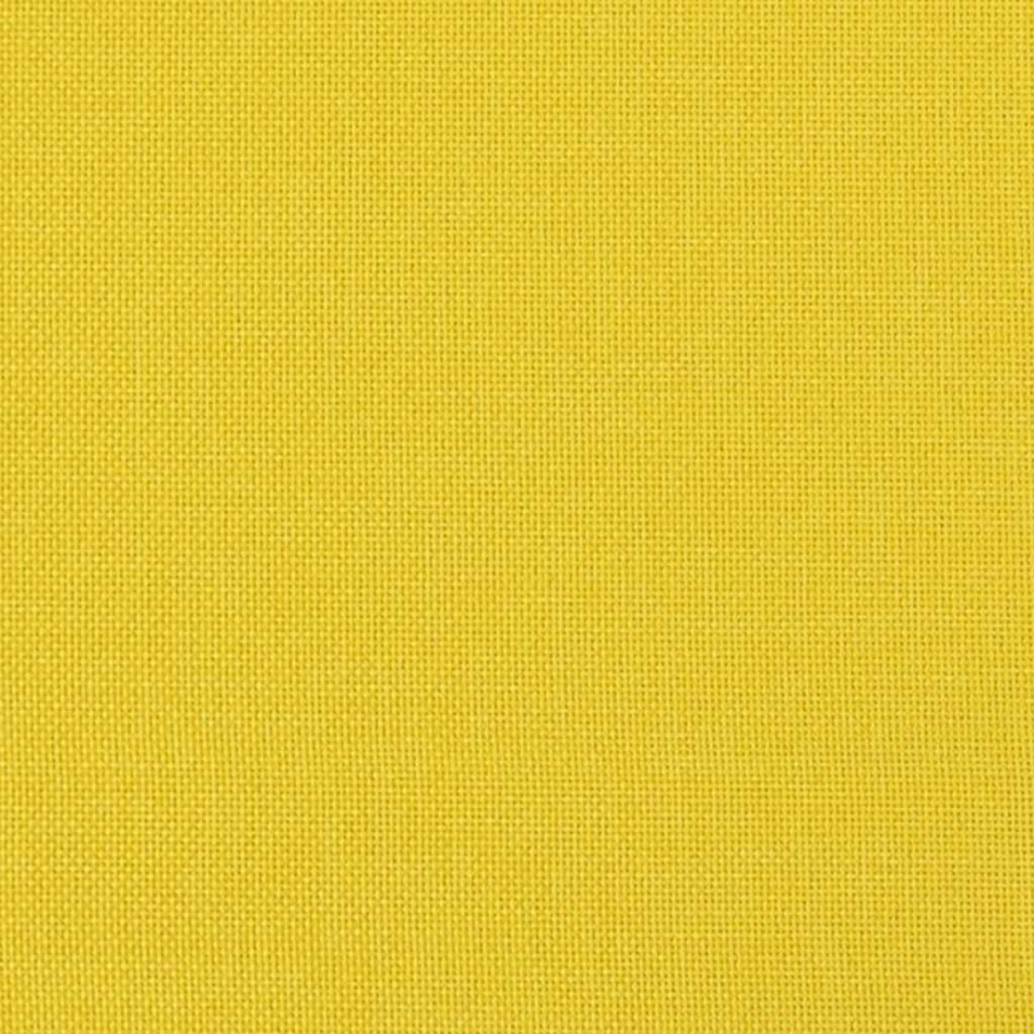Silla de relajación con reposapiés tela amarillo