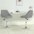 Sillas de comedor giratorias 2 uds de terciopelo gris