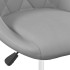 Sillas de comedor giratorias 2 uds de terciopelo gris