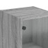 Aparador con puerta de vidrio gris Sonoma 35x37x142