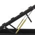 Cama canapé hidráulica cuero sintético negro 100x200