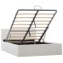 Cama canapé hidráulica sin colchón blanco 120x200
