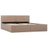 Cama canapé hidráulica cuero sintético blanco 160x200