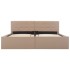Cama canapé hidráulica cuero sintético blanco 160x200