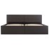 Cama canapé hidráulica cuero sintético gris 160x200