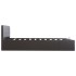 Cama canapé hidráulica cuero sintético gris 160x200
