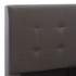 Cama canapé hidráulica cuero sintético gris 160x200