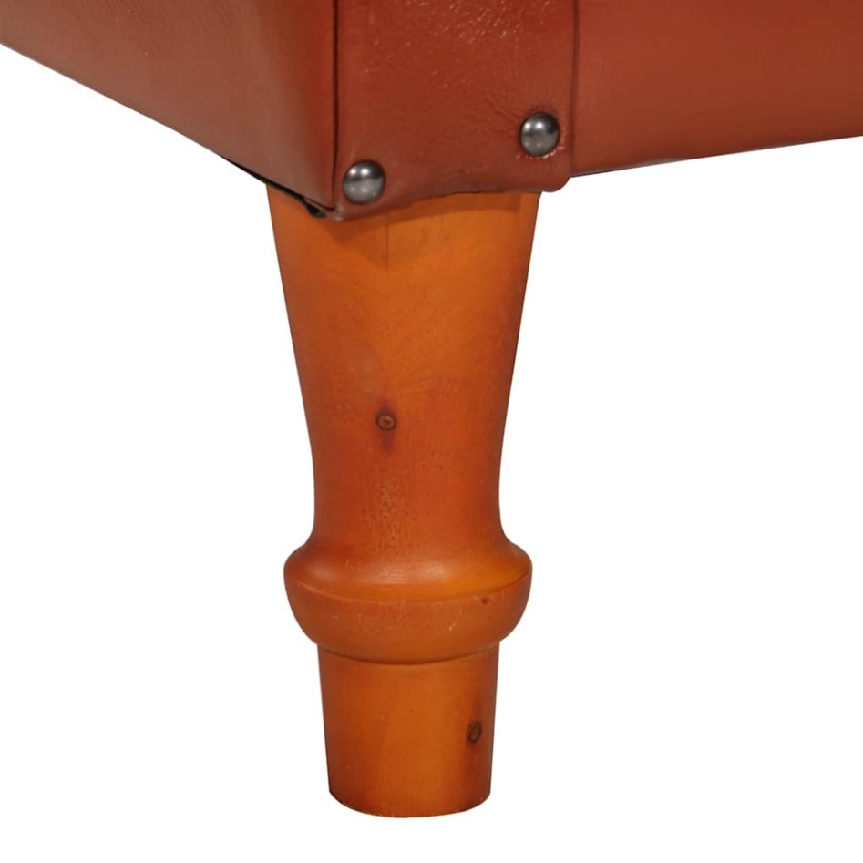 Sillón de cuero de cabra auténtico