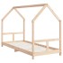 Estructura de cama para niños madera maciza de pino 80x200
