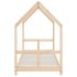 Estructura de cama para niños madera maciza de pino 80x200