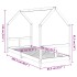 Estructura de cama para niños madera maciza de pino 80x200