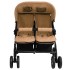 Carrito para gemelos de acero gris
