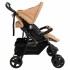 Carrito para gemelos de acero gris