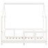 Estructura de cama para niños madera de pino blanco 70x140