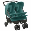 Carrito para gemelos de acero verde