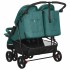 Carrito para gemelos de acero