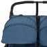Carrito para gemelos de acero azul