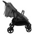 Carrito para gemelos de acero gris oscuro y