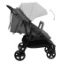 Carrito para gemelos de acero gris oscuro y