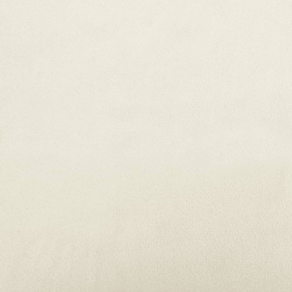 Sofá de 3 plazas con cojines terciopelo color crema 180