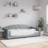 Sofá cama sin colchón tela gris claro 90x200
