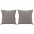 Sofá de 2 plazas con cojines tela gris taupe 120