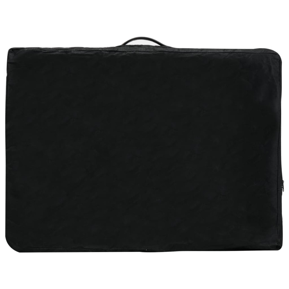 Camilla de masaje 2 zonas marco aluminio antracita 186x68