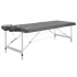 Camilla masaje 4 zonas estructura aluminio antracita 186x68