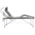 Camilla masaje 4 zonas estructura aluminio antracita 186x68