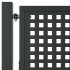 Puerta de jardín acero gris antracita 105x125