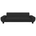 Cama para perros de terciopelo negra 100x54x33