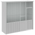 Jaula de pájaros acero galvanizado gris 215x78x200