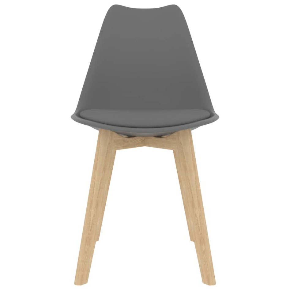 Sillas de comedor 4 unidades plástico