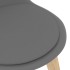 Sillas de comedor 4 unidades plástico