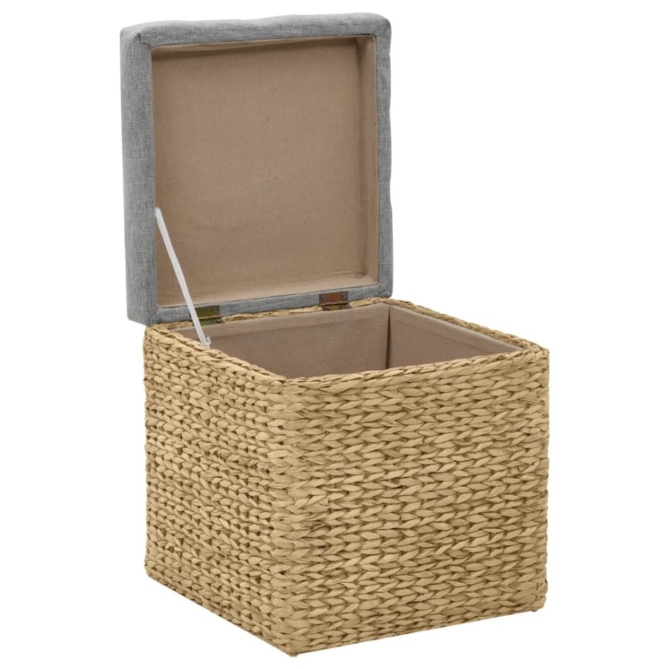 Conjunto de otomanas 2 piezas hierba marina