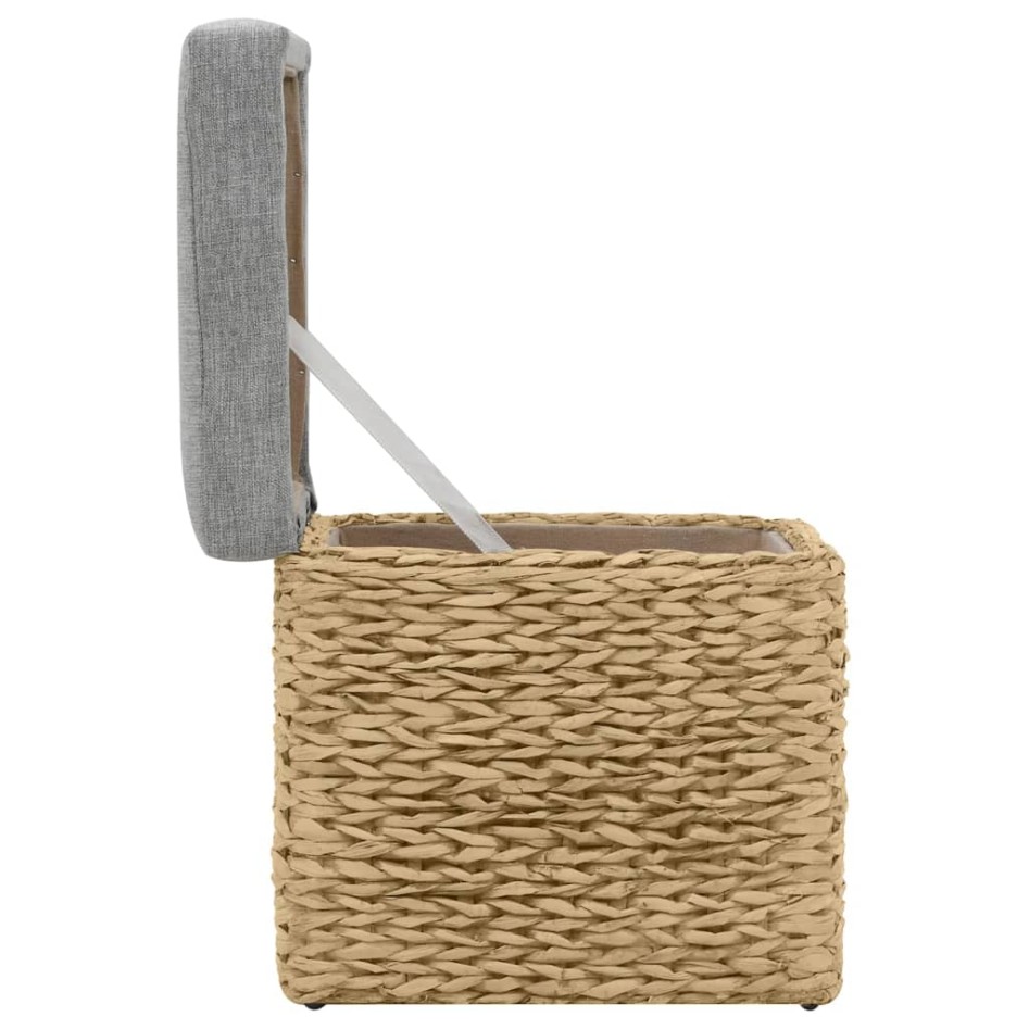 Conjunto de otomanas 2 piezas hierba marina