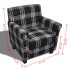 Sillón con cojín de tela