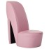 Sillón con forma de zapato de tacón cuero sintético