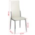 Sillas de comedor 6 uds cuero sintético