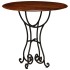 Juego de bistro 3 piezas madera maciza de