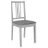 Sillas de comedor con cojines madera maciza gris 6