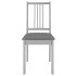 Sillas de comedor con cojines madera maciza gris 6
