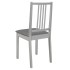 Sillas de comedor con cojines madera maciza gris 6