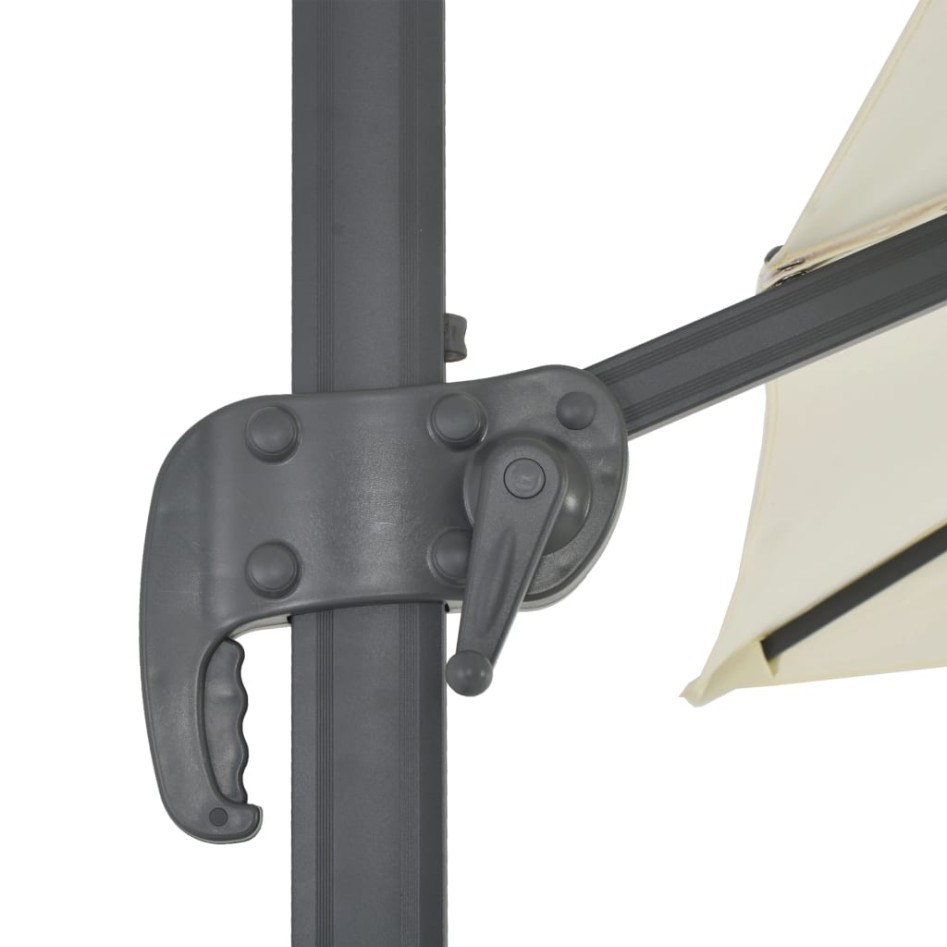 Sombrilla de jardín con base portátil