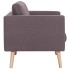 Conjunto de sofás 2 piezas tela gris